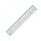 Kearing® Metal Edge Acrylic Quilting Ruler - 3mm Thick with Laser Grid, Sewing and Quilting Supplies with Cutting Edge, Non-Slip Backing for Rotary Cutter & Fabric Cutting